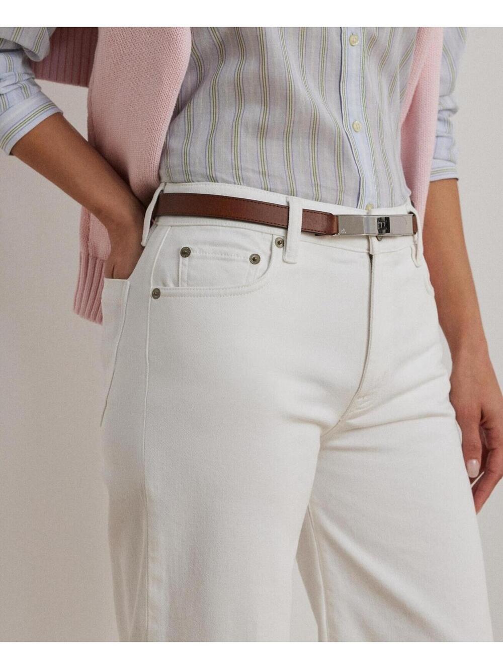 $125 Lauren Ralph Woman’s Jeans White Size 10 - Picture 4 of 11